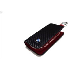 İdeal Aksesuar Bmw Deri Fermuarlı Anahtarlık Şık Kaliteli Aksesuar Çanta Araba Car Keychain
