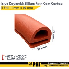 Platin Hırdavat Isıya Dayanıklı Silikon Fırın Cam Contası E Fitili Cam Genişlik 11MM Yükseklik 10MM