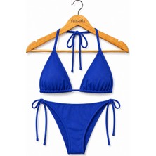 Funella Simli Boyundan Bağlamalı Şık Kadın Bikini