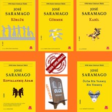Kırmızı Kedi Yayınevi Saramago 5 Kitap / Körlük - Görmek - Kabil - Kopyalanmış Adam - Ölüm Bir Varmış Bir Yokmuş / Telefon Tutucu Hediye