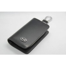 İdeal Aksesuar Kia Deri Fermuarlı Anahtarlık Şık Kaliteli Aksesuar Çanta Araba Car Keychain