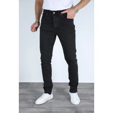 Myrab Denim Erkek Siyah Regular Fit Rahat Kesim Denim Siyah Jeans