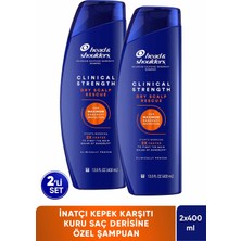 Head&Shoulders Clinical Strength Dry Scalp Rescue Kuru Saç Derisine Özel Şampuan 400 ml X2 Adet
