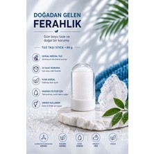 Pasilla Tuz Taşı 60G | Kristal Doğal Tuz Içeren Alum Deo Stick 60 gr | Deodorant