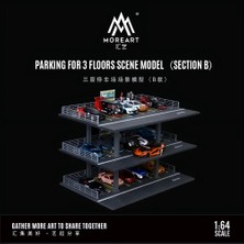 Moreart 1:64 3 Katlı Otopark / Garaj Sahne Dioraması (MO921002)