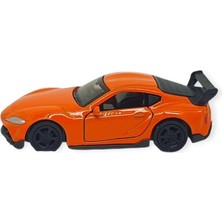 Çek Bırak Metal Küçük Arabalar 8 cm - 6411A-14 - Turuncu - 1 Adet