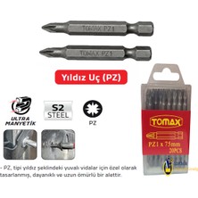 Tomax Pz1 x 75 mm Bits Uç 20 Adet