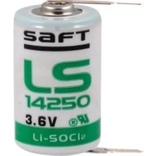 Saft LS14250 1/2 AA 3.6V Li-SOCI2 2pt Lithium Pil - 2 Pinli