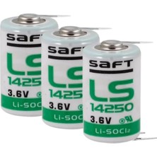 Saft LS14250 - 1/2 Aa 3.6V Li-Socı2 3pt Lithium Pil - 3 Pinli (3 Lü Paket)