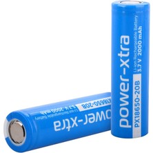 Power-Xtra PX18650-20B - 3.7V 2000 Mah Li-Ion Şarjlı Pil - 3c