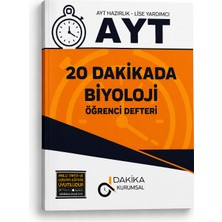 Dakika Yayınları |ayt 20 Dakikada Biyoloji Öğrenci Defteri | Ayt Biyoloji Konu Tekrar Defteri | Video Destekli Üniversite Hazırlık Kaynağı