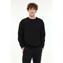 Lumberjack 6W MB SN75 C Neck Sw 6pr Siyah Erkek Sweatshirt 102696693