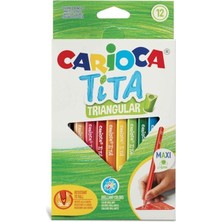 Carioca 12 Renk Üçgen Maxi Kuru Boya