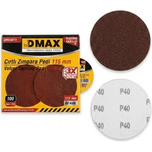 Zımpara Cırtlı 40 Kum Dmax 115MM Yuvarlak 10 Adet