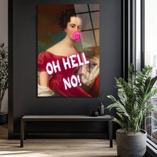 GLAZELLA Oh Hell No! Asi Klasik Cam Tablo
