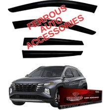 ferrous autoaccessories Hyundai Tucson Ferrous Cam Rüzgarlığı 4lü Set 2021 ve Üstü