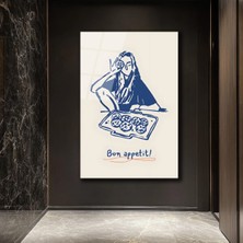 GLAZELLA Bon Appetit Kurabiye Keyfi Minimalist Cam Tablo