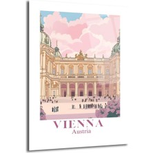 GLAZELLA Viyana'nın Büyüsü: Schönbrunn Sarayı Temalı Modern Cam Tablo