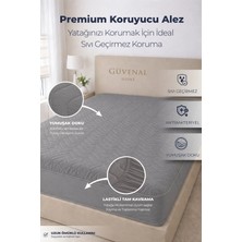 Güvenal Aquavia Kapitoneli Fitted Su Geçirmez Yatak Koruyucu Alez | Full Kenar | Tek Çift Battal Bebek Çocuk