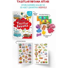 Taşıtlar Boyama Kitabı - Oyun Hamurlu - 3 Yaş +