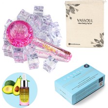 Vassoul Ice Globes Buz Küresi Yüz Masaj Topu – Soğuk Terapi, Cilt Bakımı, Avokado Yağı Hediyeli | Pink