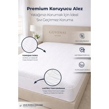 Güvenal Aquavia Kapitoneli Fitted Su Geçirmez Yatak Koruyucu Alez | Full Kenar | Tek Çift Battal Bebek Çocuk