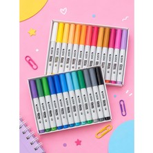 Sta Fırça Uçlu Akrilik Marker Seti 24LÜ