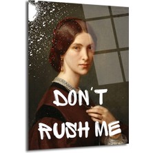 GLAZELLA Don't Rush Me Asi Ruhlu Kadın Portresi Cam Tablo