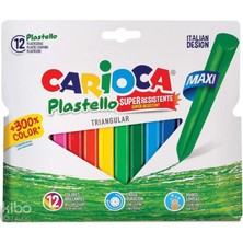 Carioca Carıoca 12 Renk Jumbo Üçgen Yıkanabilir Mum Boya