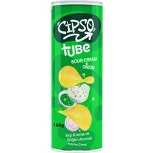Cipso Tube Ekşi Krema ve Soğan Aromalı Cips 160 G (8'li Paket)