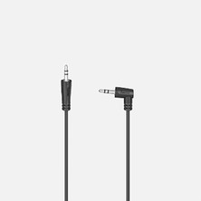 Hama 3.5 mm - 3.5 mm Stereo Açılı Uç Siyah 0,5m. (6'li Paket)