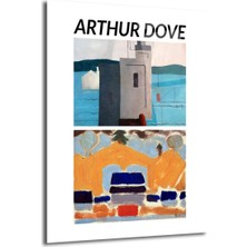 GLAZELLA Arthur Dove Soyut Manzaralar Sanat Cam Tablo
