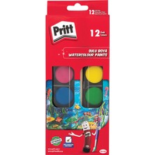 Pritt Büyük Boy Sulu Boya 12 Renk (6'li Paket)