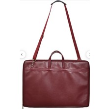 Bback Deri Proje Çantası Bordo 40X56