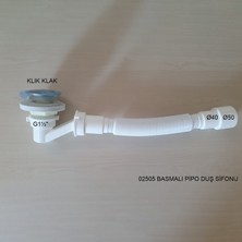 Adell Pipo Gövdeli Duş Sifonu Basmalı (2'li Paket)