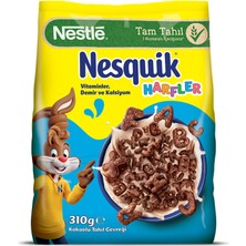 Nestle Nesquik Harfler Kakaolu Buğday ve Mısır Gevreği 310 G (7'li Paket)