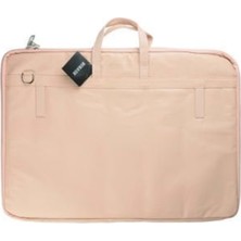 Bback Soft Deri Proje Çantası 40X55CM Pudra