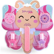 Xplote Fun Butterfly Kız Çocuk Tırnak Tasarım Oje Seti