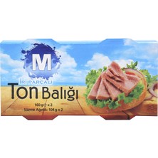 Migros Iri Parçalı Ton Balığı 2 x 160 G (7'li Paket)
