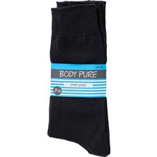 Body Pure 3'lü Siyah Erkek Soket Çorabı 40/45 (8'li Paket)