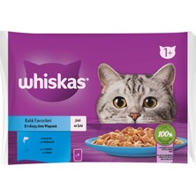 Whiskas Balıklı Seçim Poşet Yaş Mama 4 x 85 G (6'li Paket)