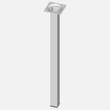 Regalux Masa Ayağı Çelik Boru Kare 400 mm (Beyaz) (5'li Paket)