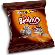 Eti Benimo Çikolata Kaplamalı Hindistan Cevizli Bisküvi 3'lü 240 G (7'li Paket)