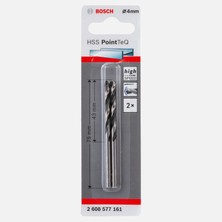 Bosch Hss-Pointtec Metal Delme Ucu 4.0 mm 2'li Paket (8'li Paket)