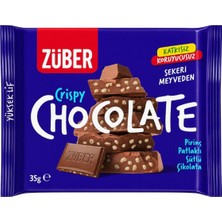 Züber Pirinç Patlaklı Sütlü Çikolata 35 G (8'li Paket)
