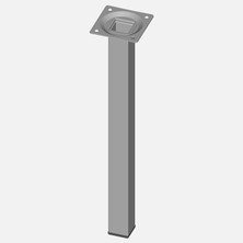 Regalux Masa Ayağı Çelik Boru Kare 300MM Beyaz (7'li Paket)