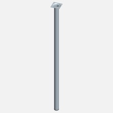 Regalux Masa Ayağı, Çelik Boru Yuvarlak, 800 mm (2'li Paket)