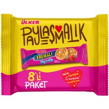 Ülker Kremalı Rondo Çilekli Bisküvi 8 x 61 G (7'li Paket)