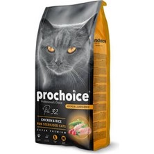 Bezos 32 Sterilised Tavuklu ve Pirinçli Kısırlaştırılmış Kedi Maması 15 kg