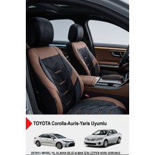 Arenza Serisi Lüks Oto Koltuk Kılıfı - (Toyota Corolla-Auris-Yaris Uyumlu)